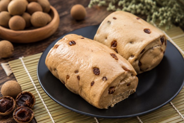 黑糖桂圓饅頭5入